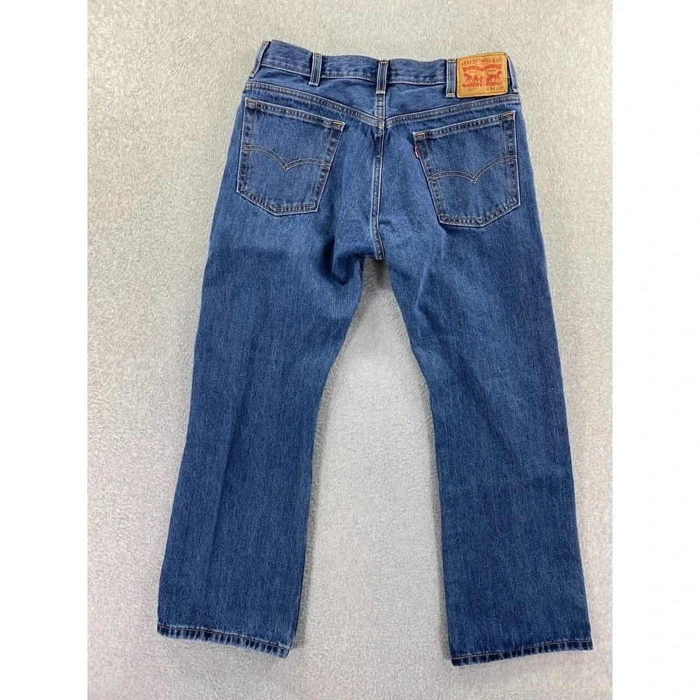 Levis 517 Jeans Men 34x29 (Fits 31x28) Boot Cut Denim Cowboy Western 100% Cotton